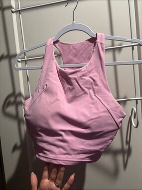 Astoria activewear luxe balance Women’s Pink Athletic Racerback Crop Tank